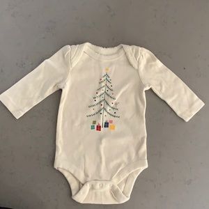 Baby Gap 0-3m girls Christmas onesie.